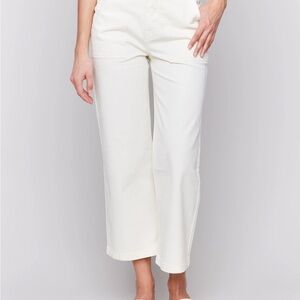 Charlie B White Wide-Leg Pants
